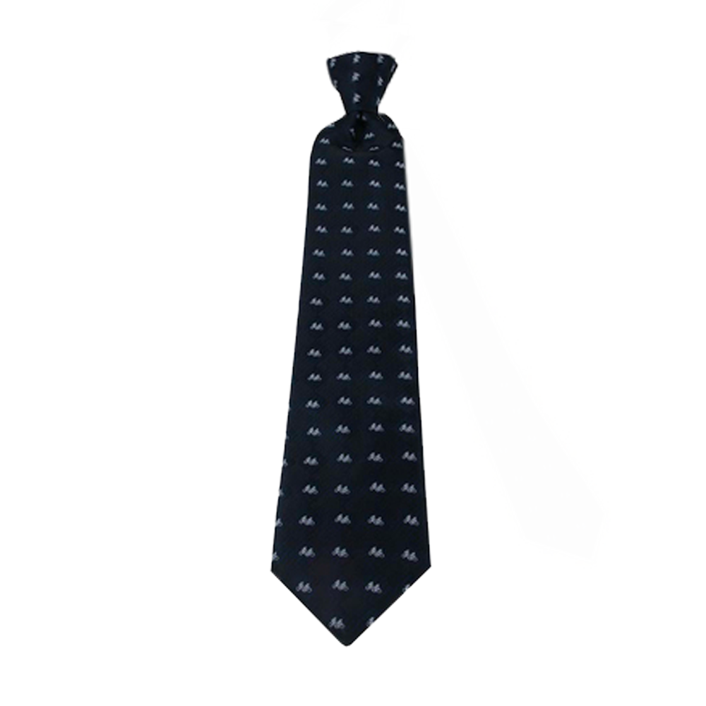 Boys' Black Missionaries on Bikes Zipper Necktie