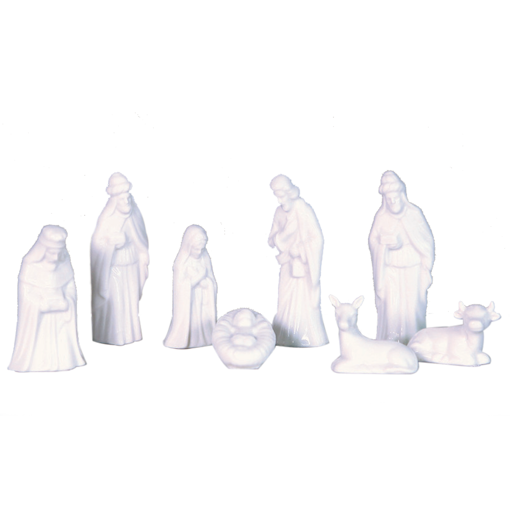 Mini Porcelain Nativity Set