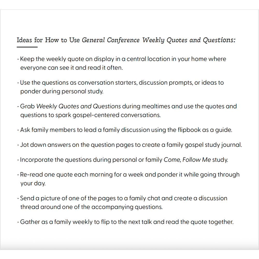 General Conference Weekly Quotes and Questions April 2025, , large image number 3