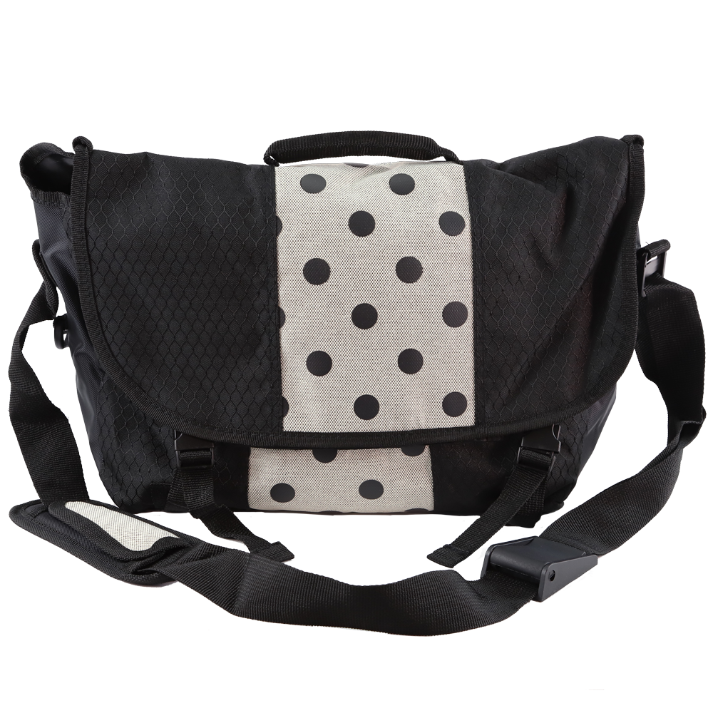 Black Polka Dot Called to Serve Messenger Bag, , large image number 2