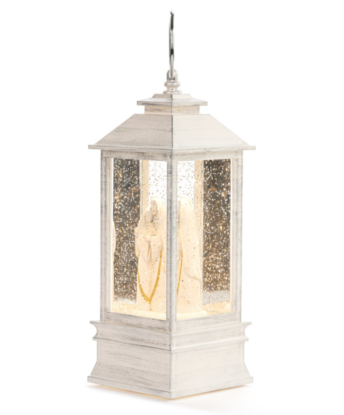 Light-up Musical Holy Family Resin Nativity Lantern