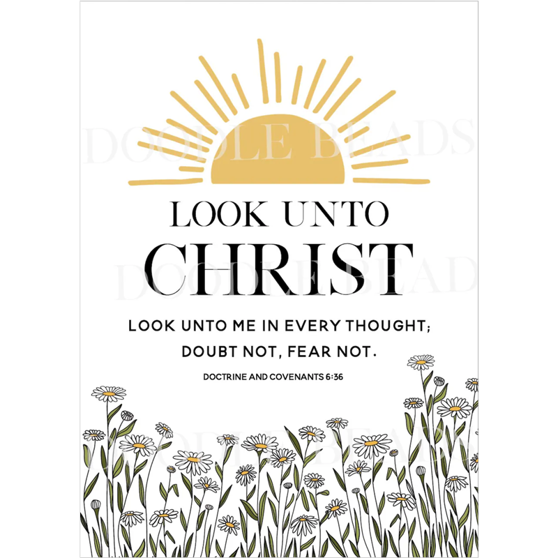 Look unto Christ 2025 Youth Theme Sun Print, , large image number 0