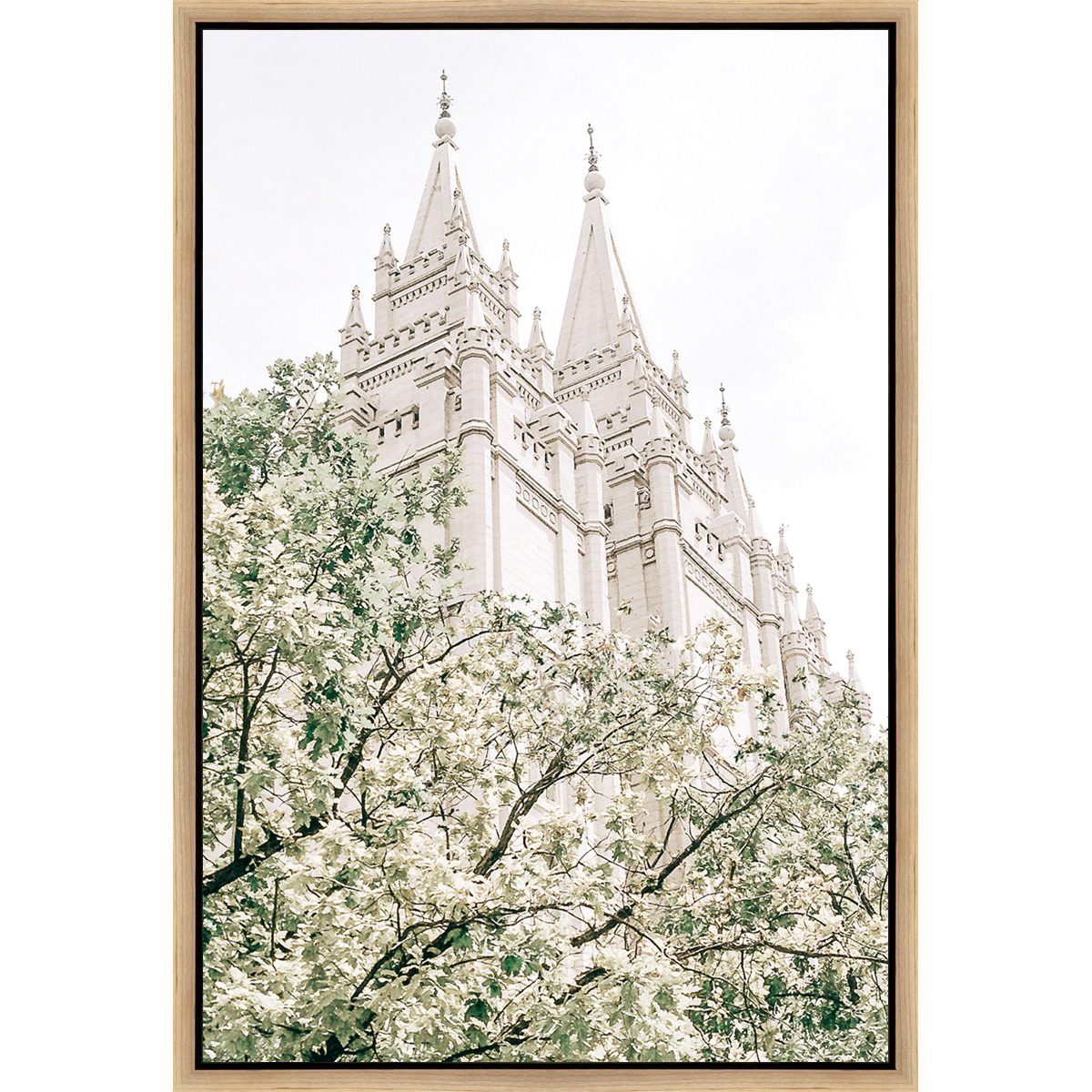 Sweet is the Work, Salt Lake Temple (31.5x21.5 Framed Canvas)