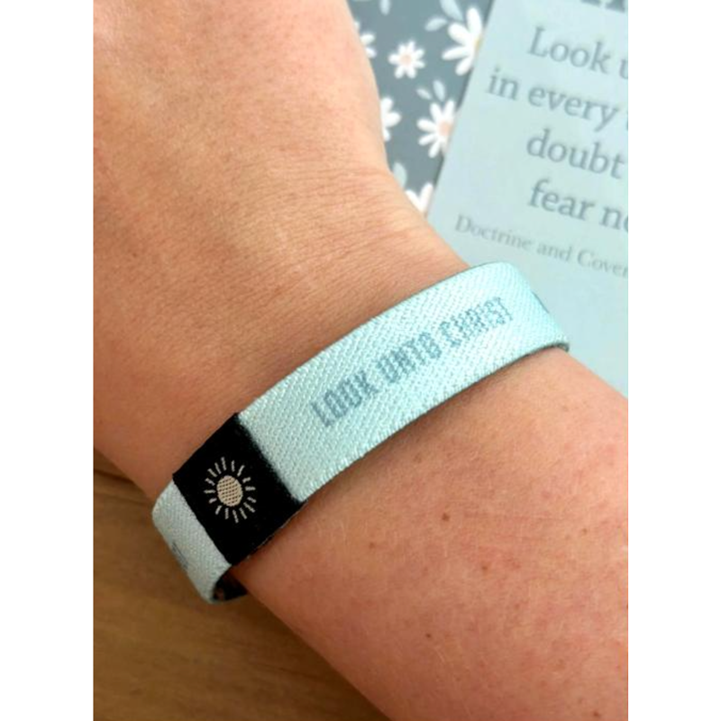Look unto Christ 2025 Youth Theme Reversible Woven Wristband, , large image number 4