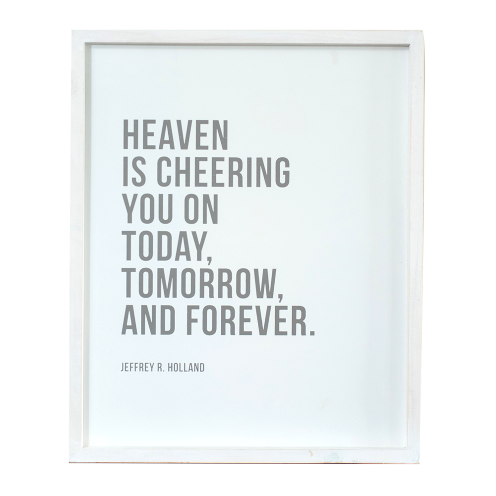 Heaven Cheering You On (16x20 Framed Art)