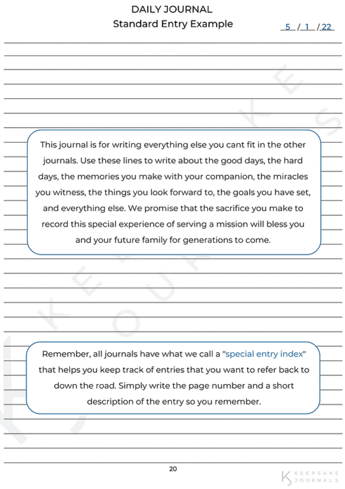 Daily Missionary Journal