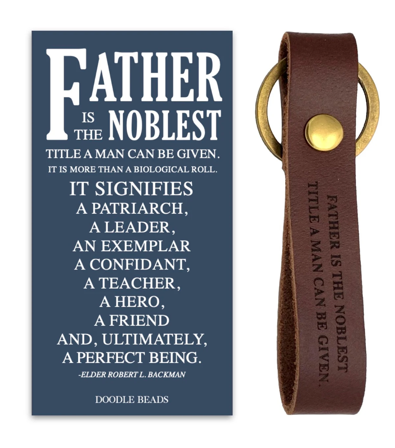 Father Noblest Title Keyring