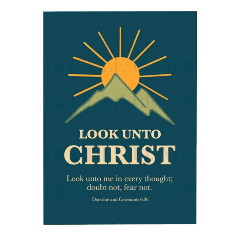 Look unto Christ 2025 Youth Theme Mountain Print, , large image number 2