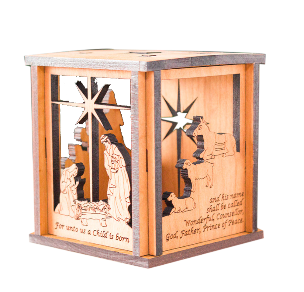 Storytime Wood Nativity Box, , large image number 0