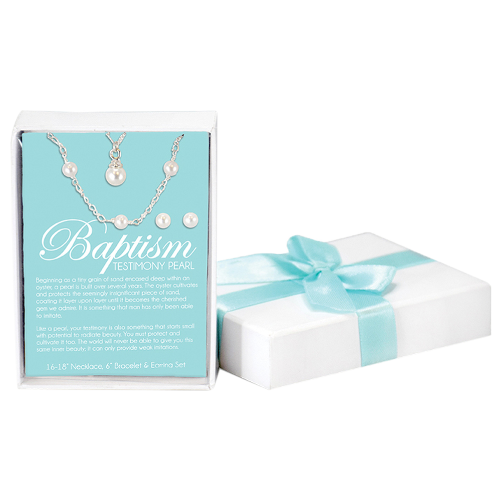 Testimony Baptism Pearl Set