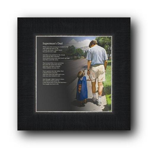 Even Superman Needs a Dad (8x8 Framed Art), , large image number 0