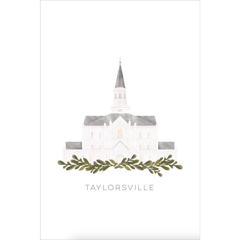Taylorsville Utah Temple (18x22 Framed Paper Print), , large image number 2