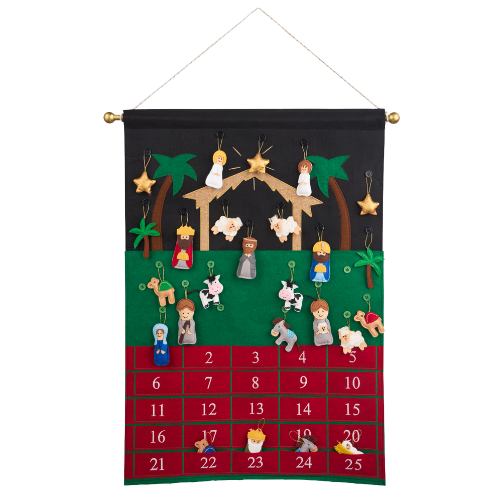Children's Plush Nativity Countdown Calendar