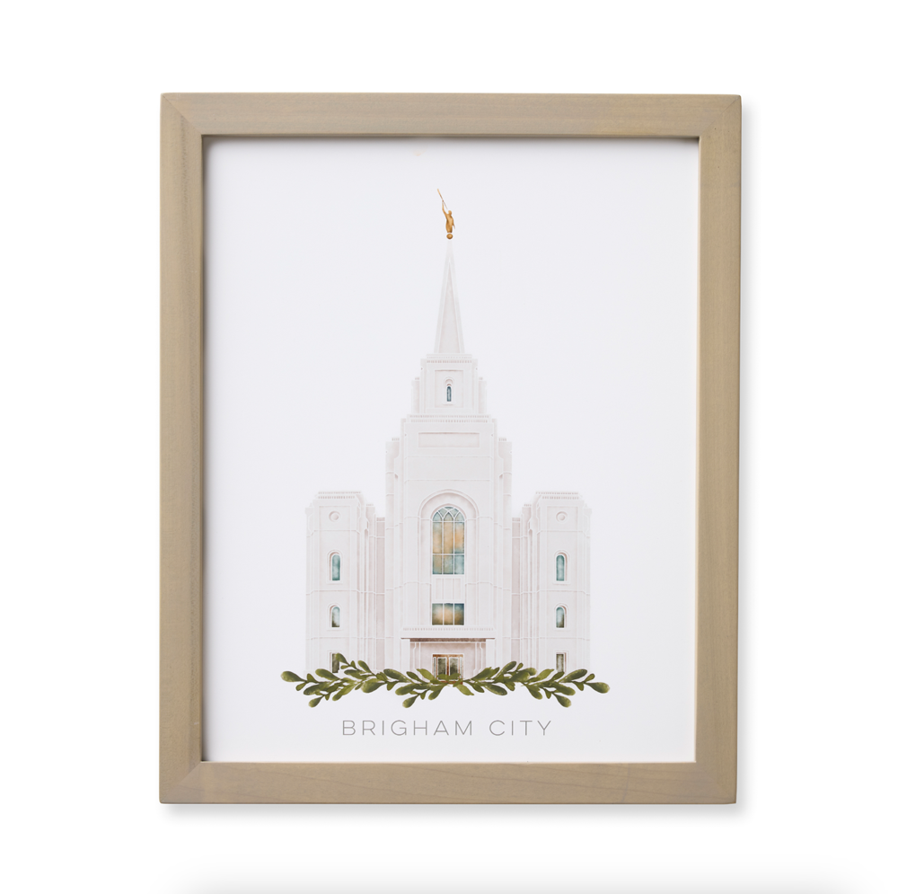 Brigham City Utah Temple (13x16 Framed Paper Print), , large image number 3
