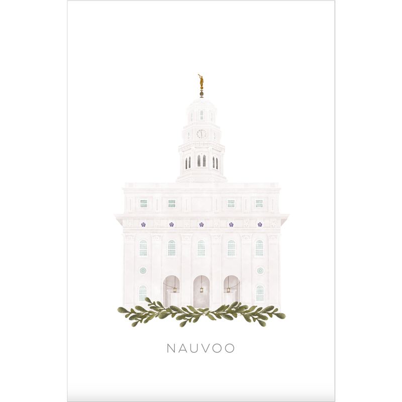 Nauvoo Illinois Temple (13x16 Framed Paper Print), , large image number 0