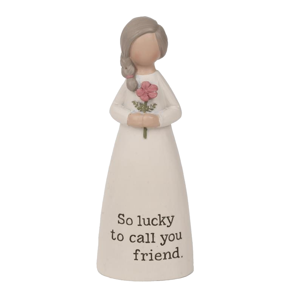 Angel Lucky to Call You Friend Figurine, , large image number 0