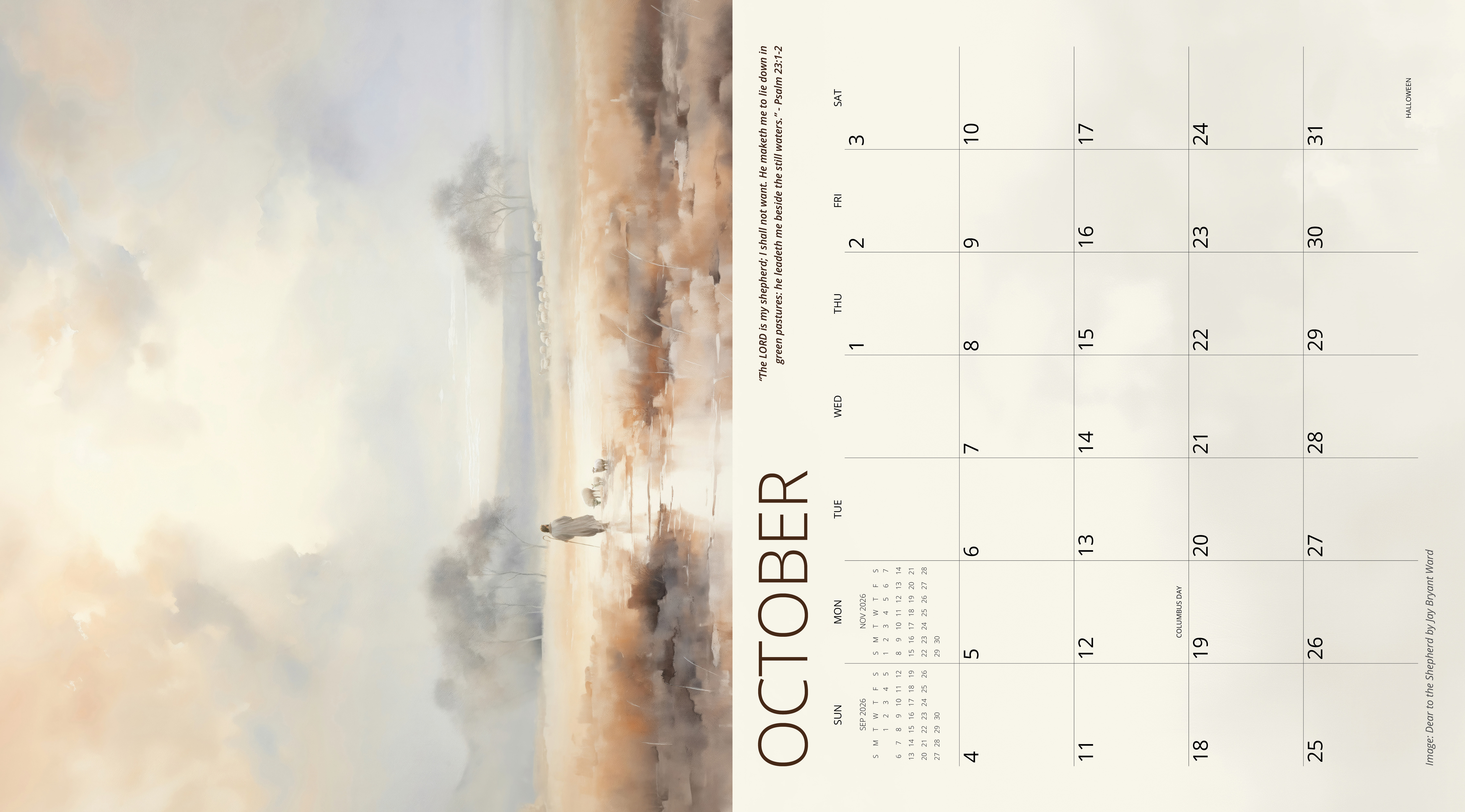 2026 He Leads Me Calendar, , large image number 4