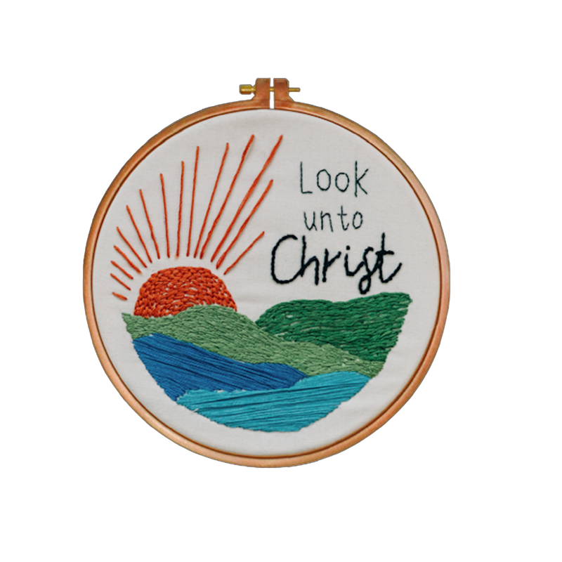 Look unto Christ 2025 Youth Theme Embroidery Kit
