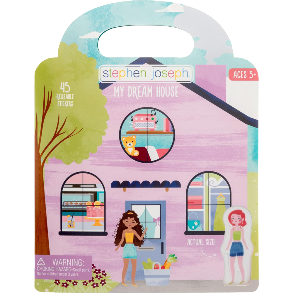 My Dream House Reusable Sticker Book, , large image number 0