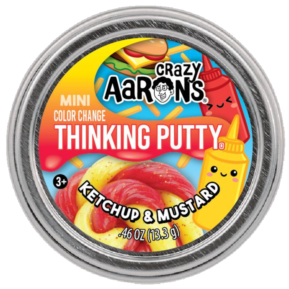 Ketchup & Mustard Mini Thinking Putty, , large image number 0