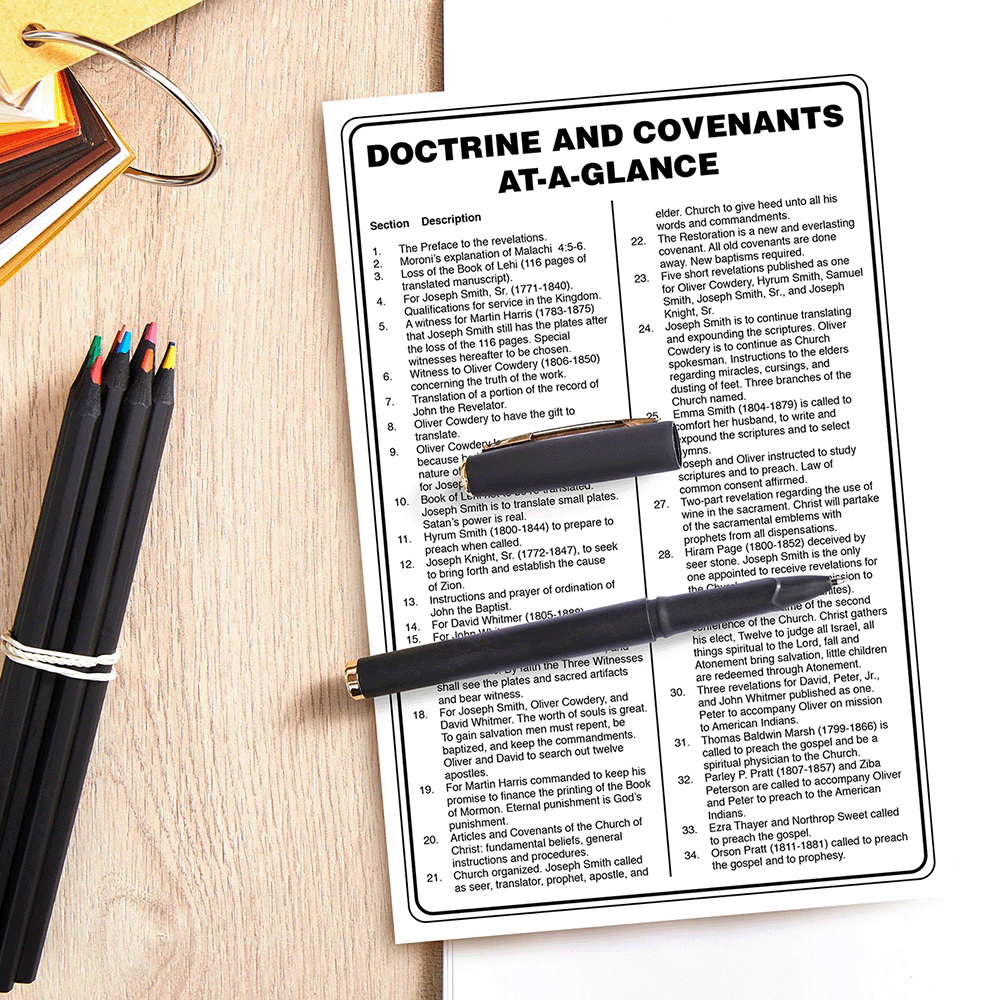 At A Glance Doctrine & Covenants, , large image number 1