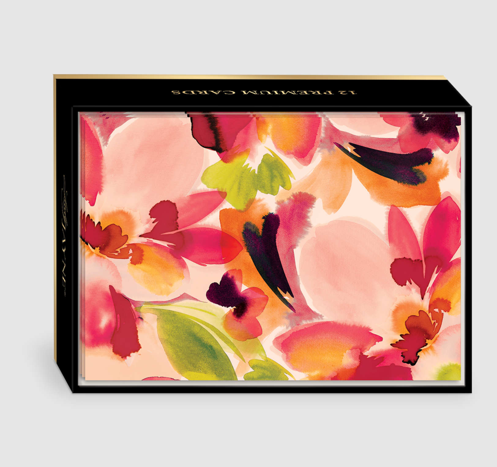 BOXED NOTES HAZY FLORALS CORAL