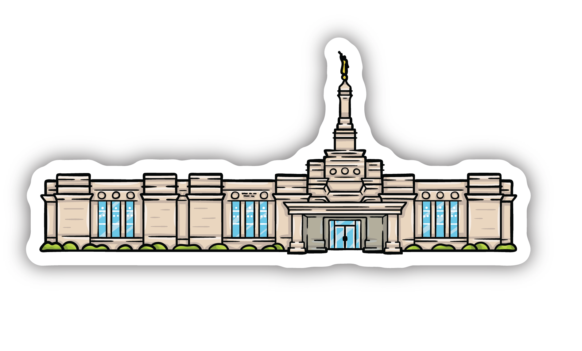 Sticker Columbia Temple