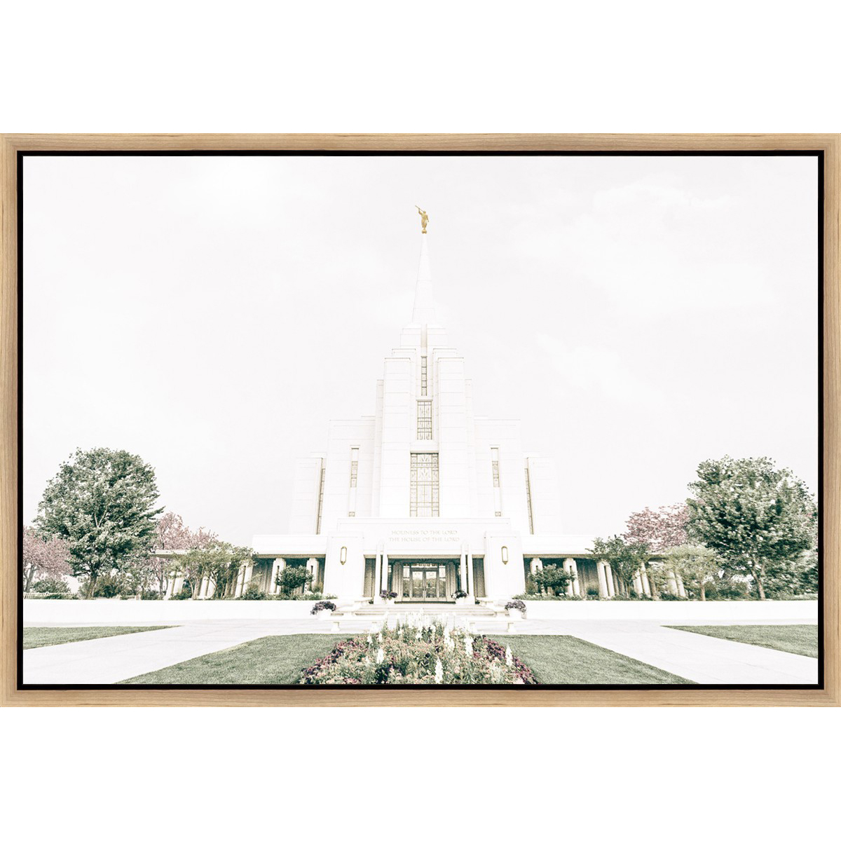 Sweet is the Work, Rexburg Temple (31.5x21.5 Framed Canvas)
