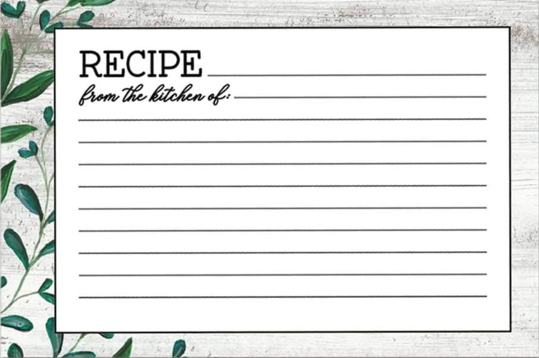 Vintage Kitchen Recipe Cards