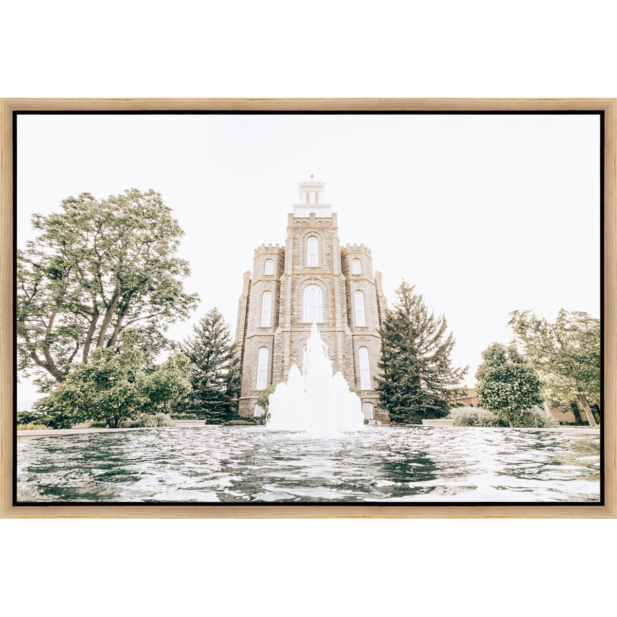 Sweet is the Work, Logan Temple (31.5x21.5 Framed Canvas)