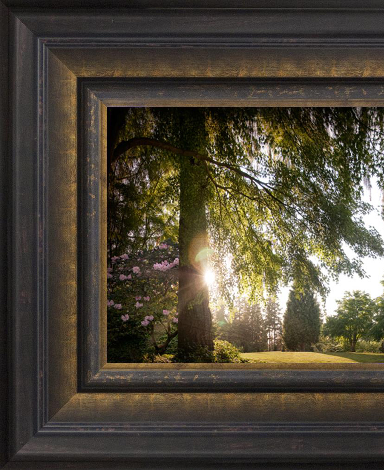 Seattle Temple, the Day Dawn is Breaking (19x48 Canvas Framed Art), , large image number 1