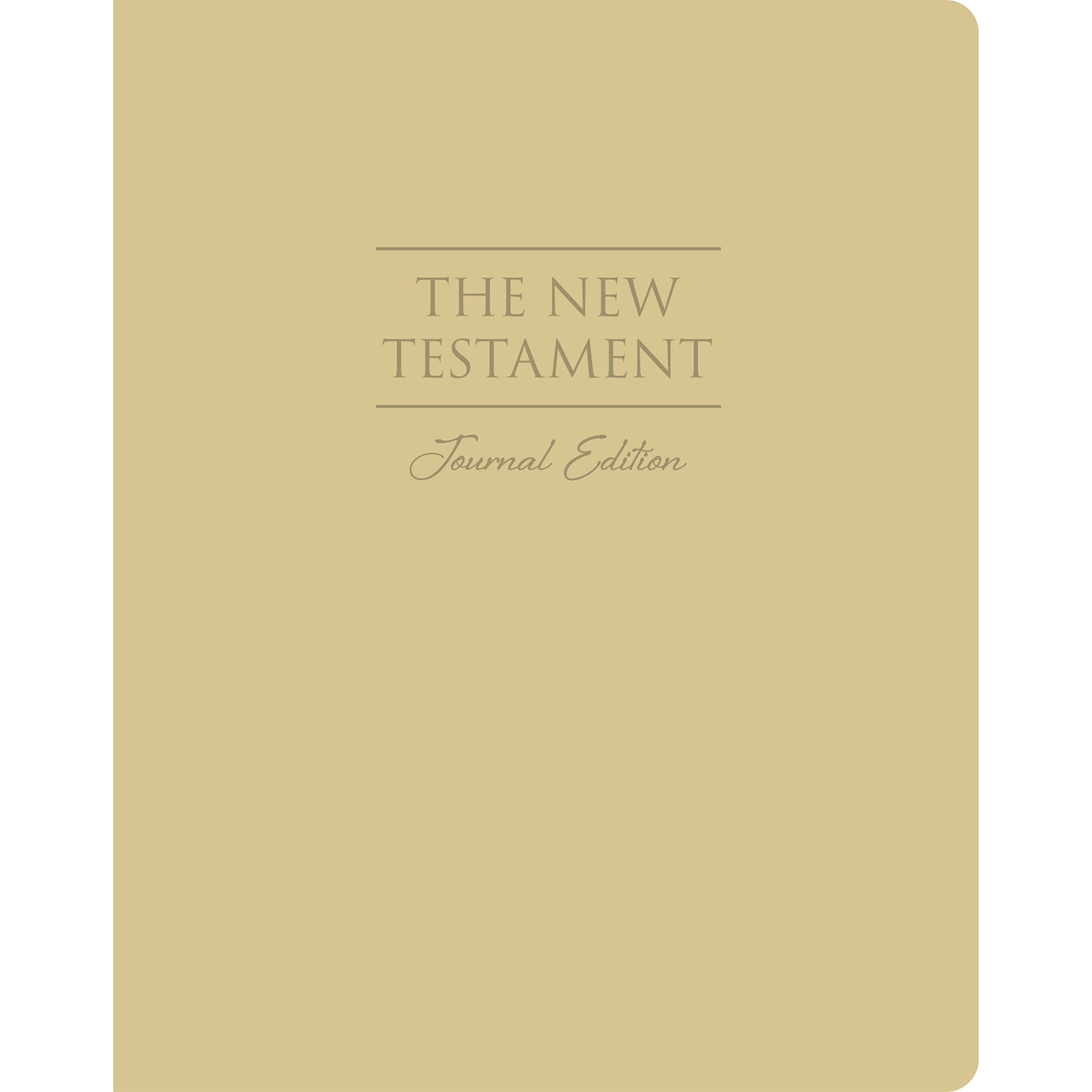 The New Testament, Journal Edition, Large Print Faux Leather (No Index)