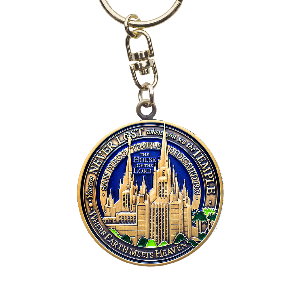San Diego Medallion Keychain