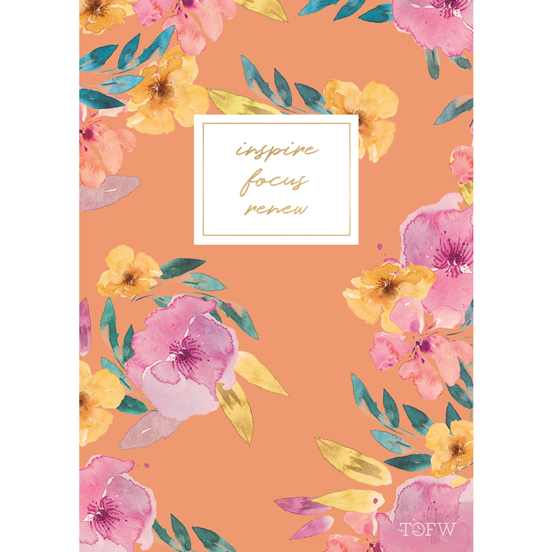 TOFW Classic Slim Floral Journal