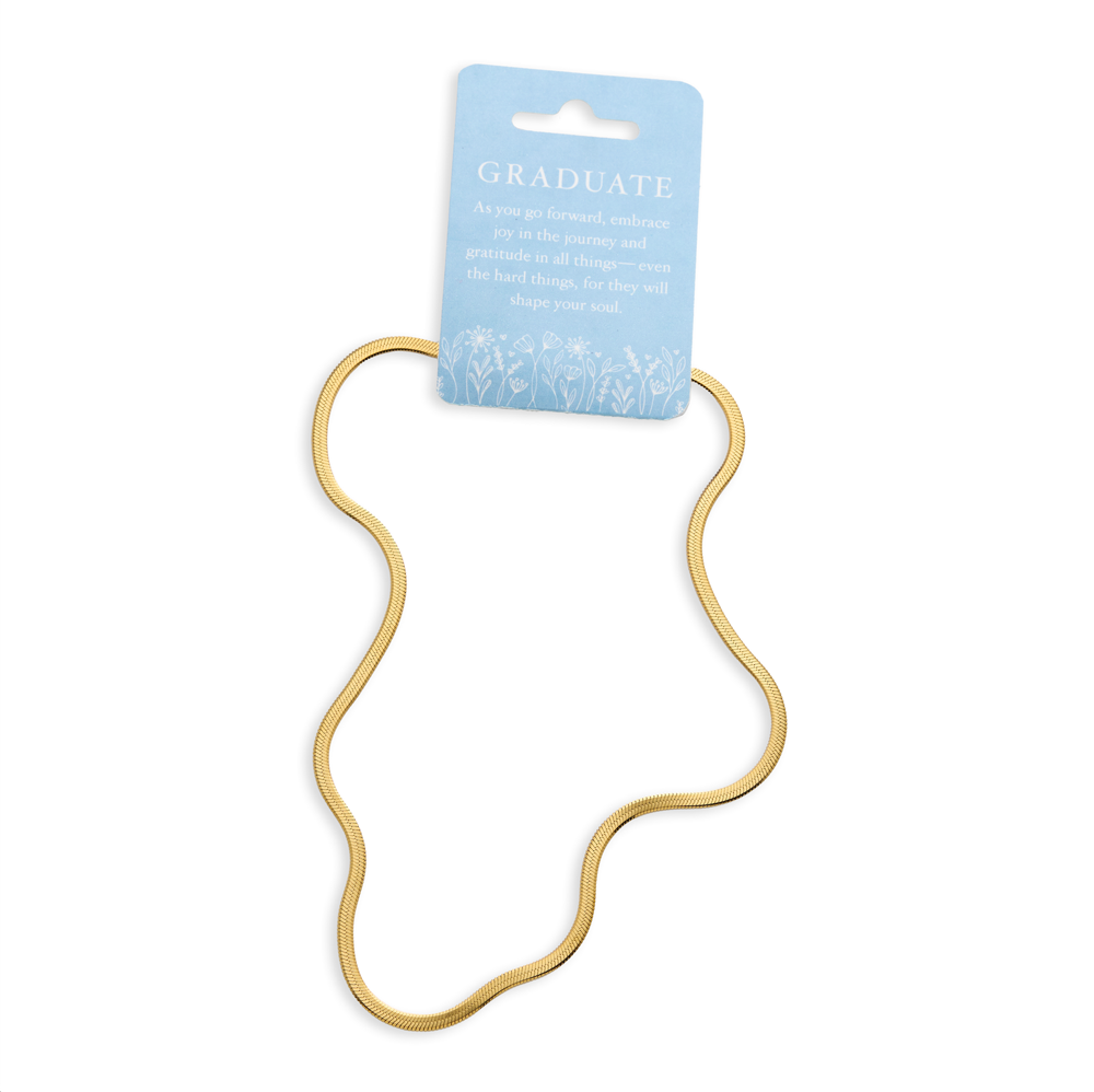 Herringbone Graduation Necklace
