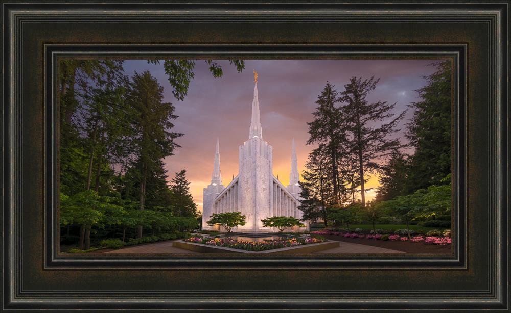 Portland Temple Peace Be Still (22x36 Framed Art), , large image number 0