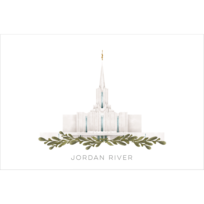 Jordan River Utah Temple (11x13 Framed Art), , large image number 0