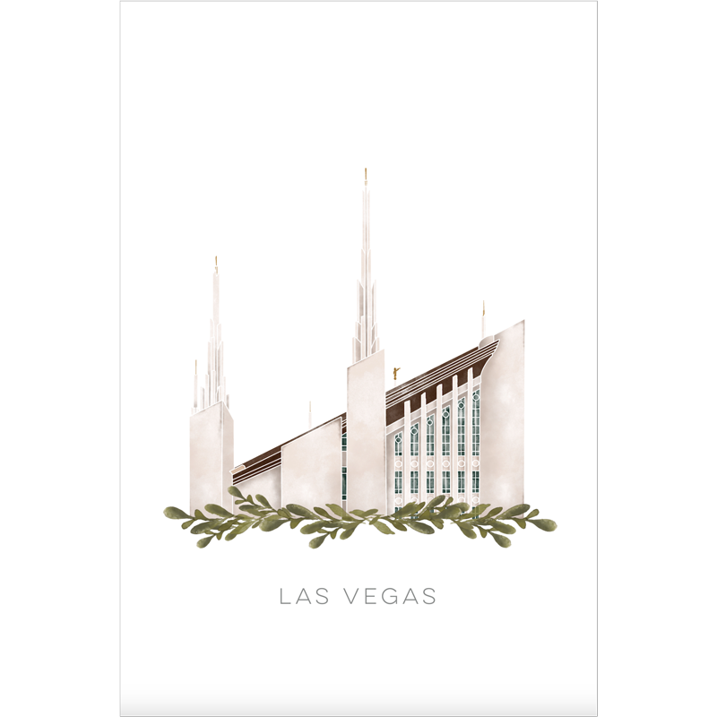 Las Vegas Nevada Temple (11x13 Framed Art)