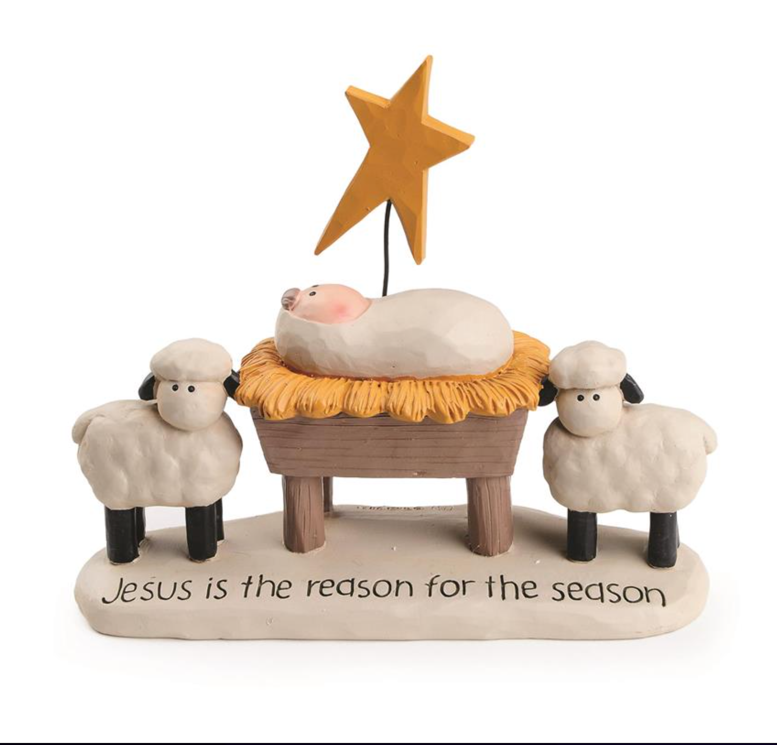 "Jesus Is the Reason" Resin Nativity, , large image number 0