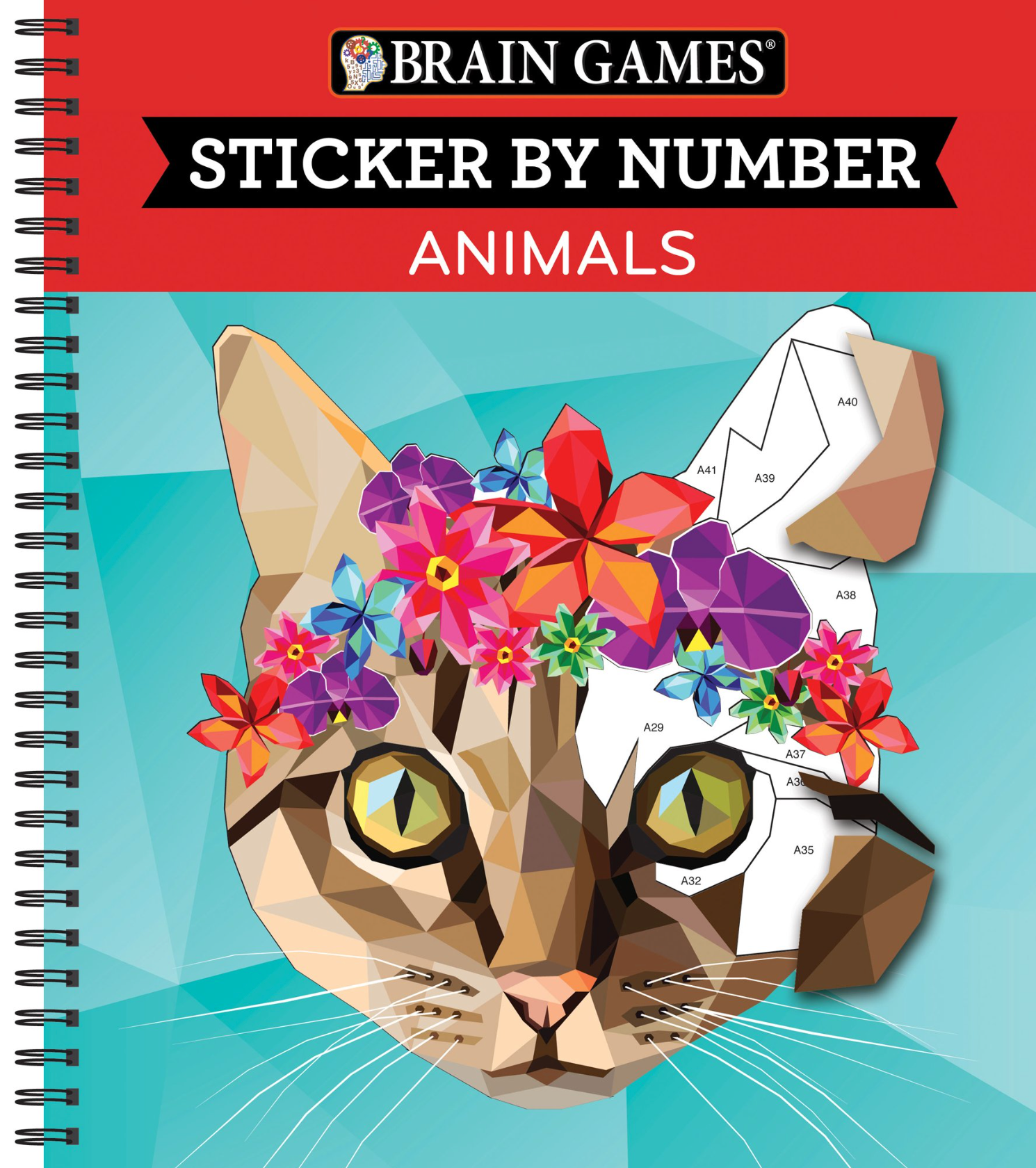 Brain Games Sticker by Number Animals, , large image number 0
