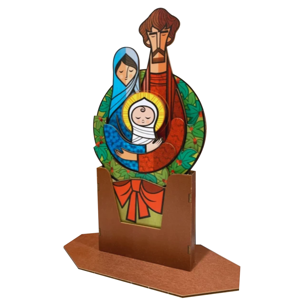 Standing Holy Family Puzzle Wood Nativity, , large image number 0