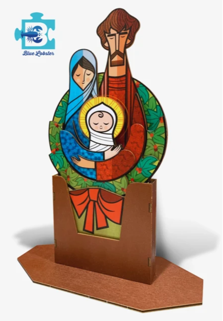 Standing Holy Family Puzzle Wood Nativity, , large image number 3