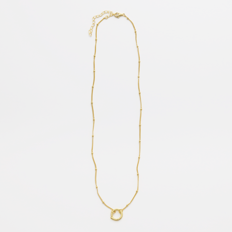 Beaded Charm Necklace, , large