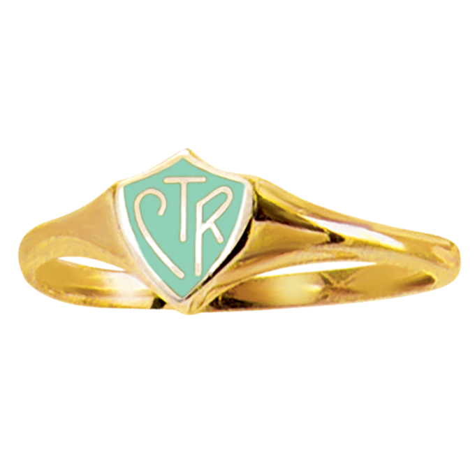 Gold w/Mint CTR Ring, , large image number 0