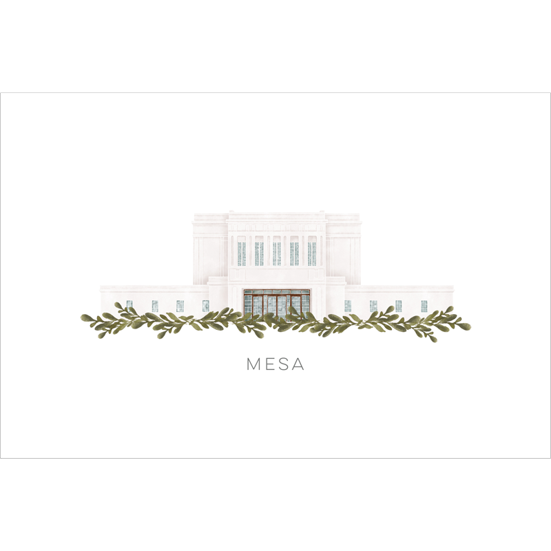 Mesa Arizona Temple (11x13 Framed Art)