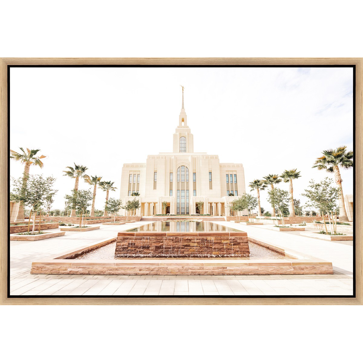 Sweet is the Work, Red Cliffs Temple (31.5x21.5 Framed Canvas)