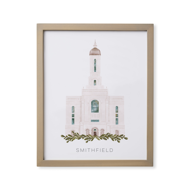 Smithfield Utah Temple (18x22 Framed Paper Print), , large image number 0