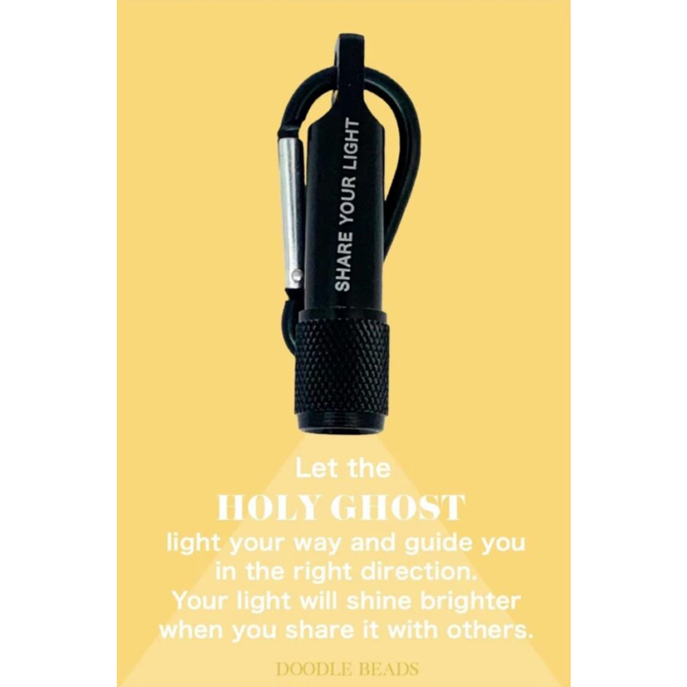Share Your Light Flashlight Zipper Pull
