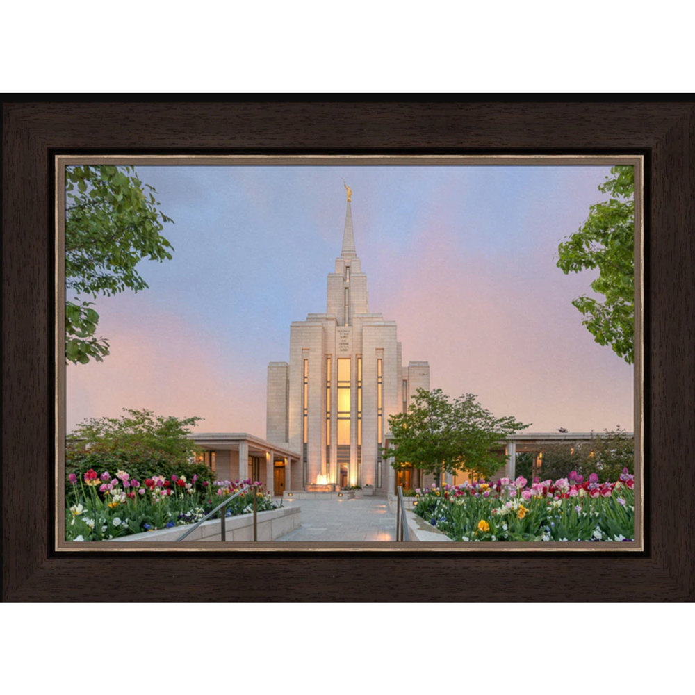 House of Peace: Oquirrh Mountain Temple (27x35 Framed Art), , large image number 0