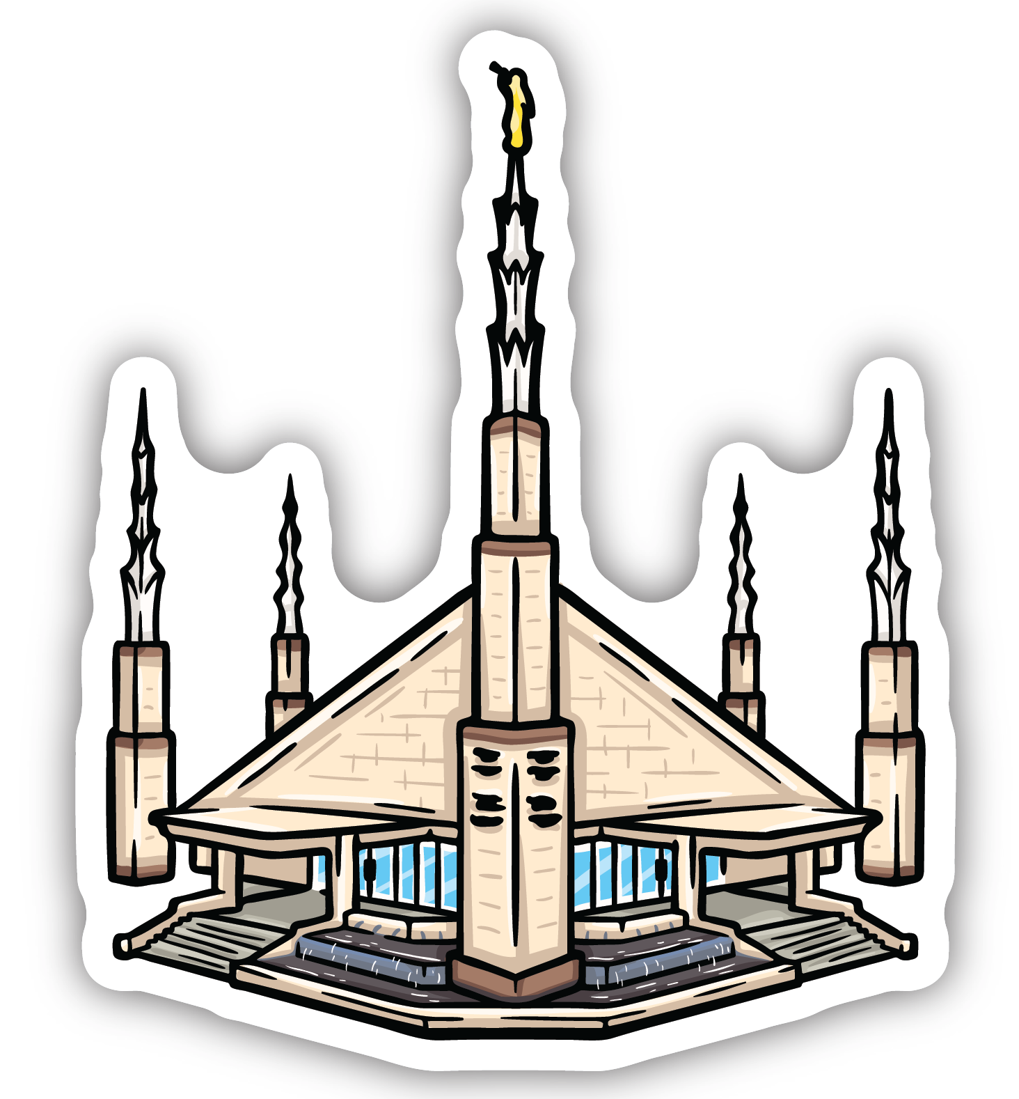 Sticker Dallas Temple, , large image number 0
